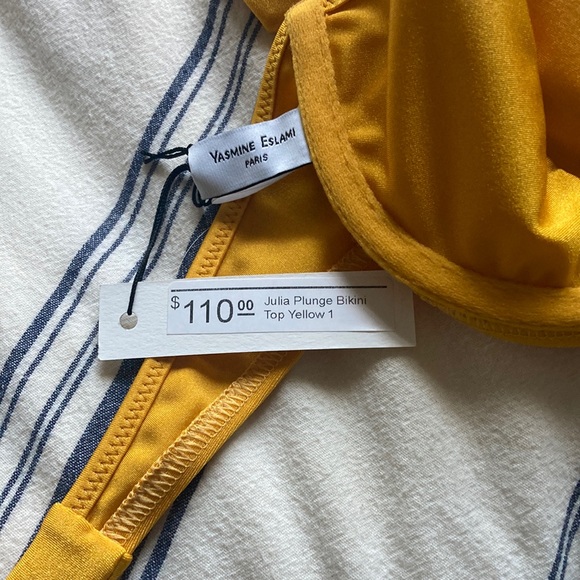 Yasmine Eslami Gold Bikini Top - Picture 2 of 6